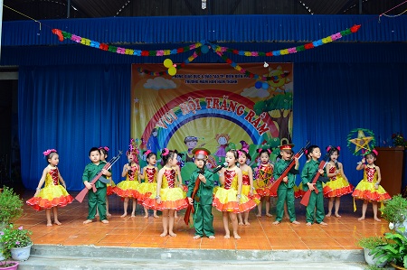 Tiết mục văn nghệ tham gia của các bé