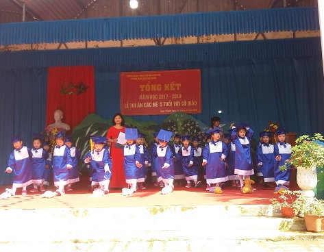TRƯỜNG MẦM NON NAM THANH TỔ CHỨC THÀNH CÔNG BUỔI TỔNG KẾT, LỄ TRI ÂN CÁC BÉ 5 TUỔI VỚI CÔ GIÁO NĂM 2017-2018
