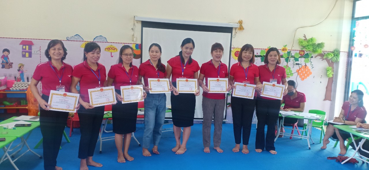 HỘI NGHỊ CÔNG NHÂN VIÊN CHỨC, NGƯỜI LAO ĐỘNG TRƯỜNG MẦM NON NAM THANH NĂM  HỌC 2021-2022