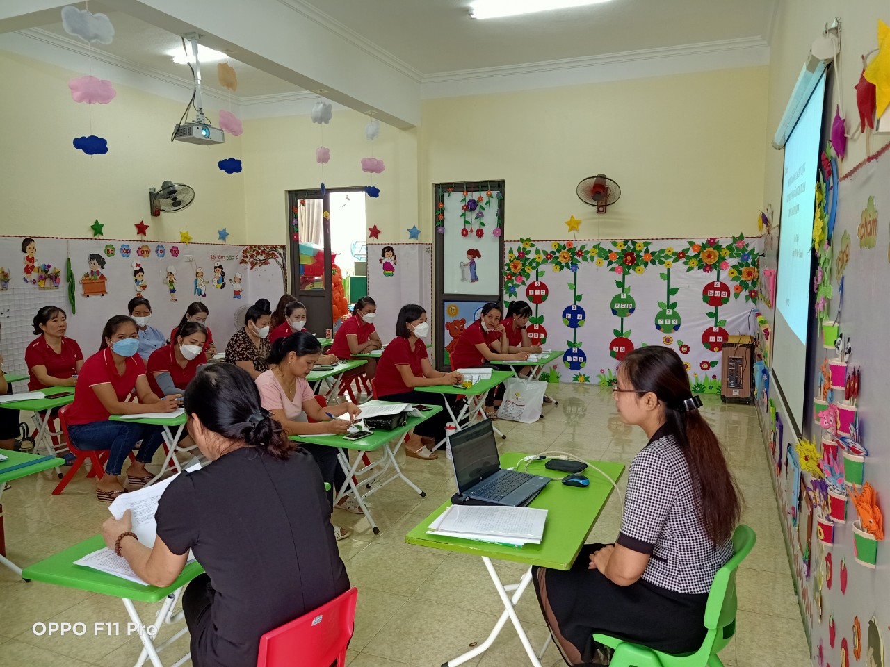 TRƯỜNG MẦM NON NAM THANH TỔ CHỨC BỒI DƯỠNG CHUYÊN MÔN CHO CÁN BỘ -  GIÁO VIÊN ĐẦU NĂM HỌC 2022 - 2023