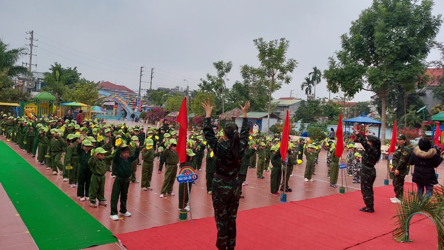 TRƯỜNG MẦM NON NAM THANH TỔ CHỨC CÁC HOẠT ĐỘNG TRẢI NGHIỆM CHO CÁC CON CHÀO MỪNG NGÀY THÀNH LẬP QUÂN ĐỘI NHÂN DÂN VIỆT NAM 22/12/1944- 22/12/2022