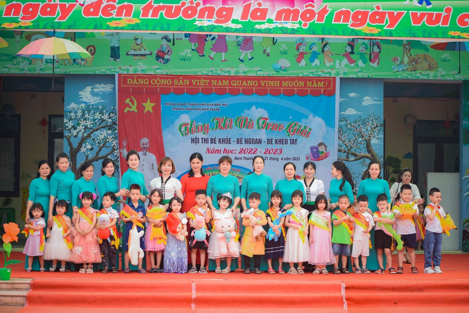 TRƯỜNG MẦM NON NAM THANH TỔNG KẾT HỘI THI “BÉ KHỎE - BÉ NGOAN - BÉ KHÉO TAY” CẤP TRƯỜNG  NĂM HỌC 2022-2023