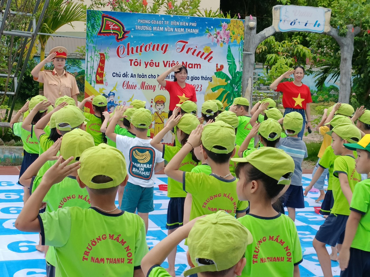 TRƯỜNG MẦM NON NAM THANH                         TỔ CHỨC CHƯƠNG TRÌNH TÔI YÊU VIỆT NAM