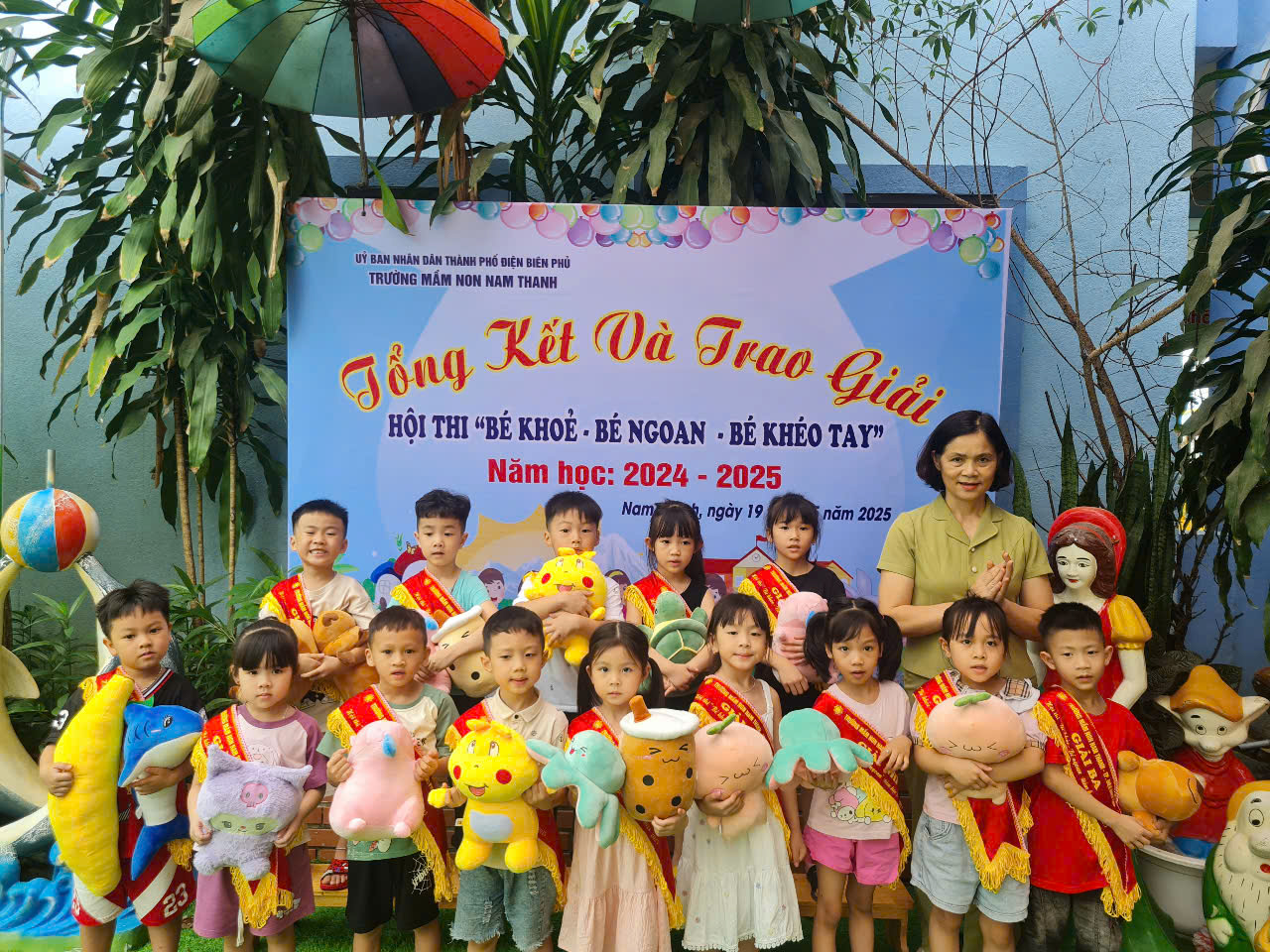 TRƯỜNG MẦM NON NAM THANH TỔNG KẾT – TRAO THƯỞNG HỘI THI “BÉ KHỎE - BÉ NGOAN - BÉ KHÉO TAY” CẤP TRƯỜNG  NĂM HỌC 2024-2025